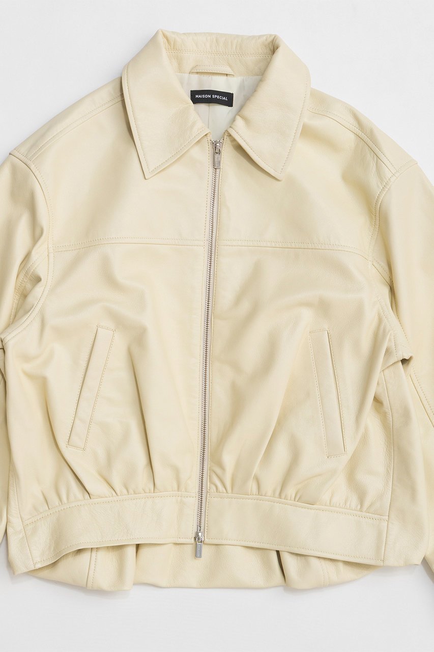 【メゾンスペシャル/MAISON SPECIAL】のVoluminous Leather Blouson/ボリューミーレザーブルゾン 人気、トレンドファッション・服の通販 founy(ファニー) 　ファッション　Fashion　レディースファッション　Fashion for Women　アウター　Coat / Outerwear Collection　レディースジャケット・軽アウター　Jackets　ブルゾンジャケット・スポーティアウター　Blouson Jackets　2026年　2026　ジャケット　Jacket, Outerwear　スラックス　Slacks, Dress Pants　デニム　Denim, Jeans Material　フェミニン　Feminine, Girly　フォルム　Silhouette, Form　ブルゾン　Blouson, Bomber Jacket　今季　This Season, Current Season　夏　Summer　春　Spring　S/S・春夏　SS, Spring/Summer, Warm Season　other-2|ID: prp329100004807512 ipo3291000000035760215