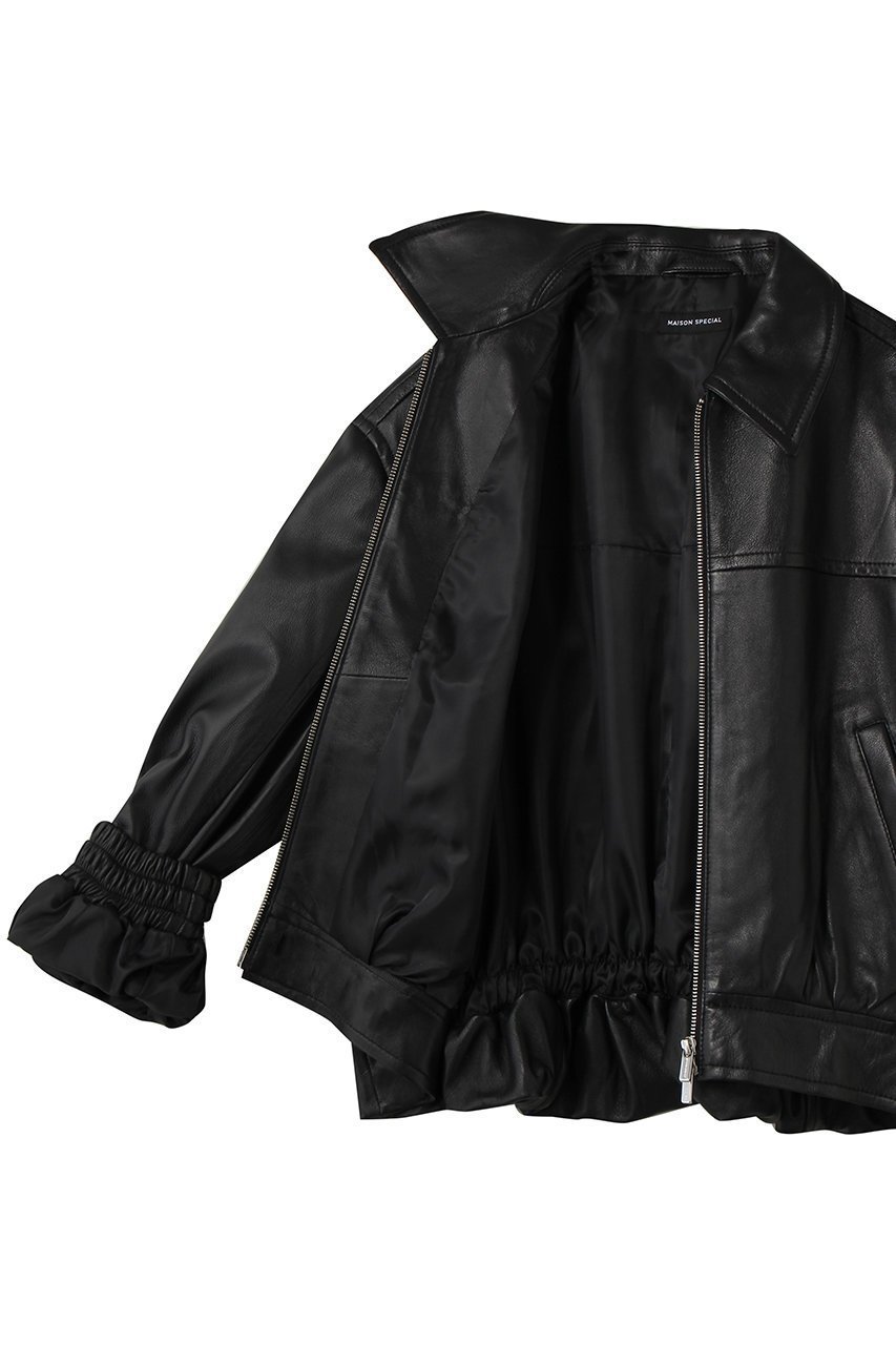 【メゾンスペシャル/MAISON SPECIAL】のVoluminous Leather Blouson/ボリューミーレザーブルゾン 人気、トレンドファッション・服の通販 founy(ファニー) 　ファッション　Fashion　レディースファッション　Fashion for Women　アウター　Coat / Outerwear Collection　レディースジャケット・軽アウター　Jackets　ブルゾンジャケット・スポーティアウター　Blouson Jackets　ジャケット　Jacket, Outerwear　スラックス　Slacks, Dress Pants　デニム　Denim, Jeans Material　フェミニン　Feminine, Girly　フォルム　Silhouette, Form　ブルゾン　Blouson, Bomber Jacket　今季　This Season, Current Season　other-6|ID: prp329100004807512 ipo3291000000036623216