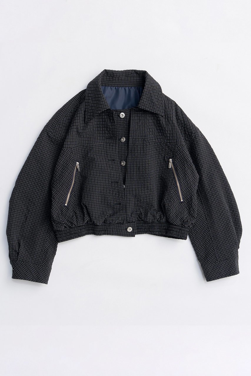 【メゾンスペシャル/MAISON SPECIAL】のLayered Check Blouson/レイヤードチェックブルゾン インテリア・キッズ・メンズ・レディースファッション・服の通販 founy(ファニー) ファッション Fashion レディースファッション Fashion for Women アウター Coat / Outerwear Collection レディースジャケット・軽アウター Jackets ブルゾンジャケット・スポーティアウター Blouson Jackets 春 Spring コンパクト Compact, Small Size ショート Short, Short Length シンプル Simple, Minimal ジャケット Jacket, Outerwear タフタ Taffeta, Structured Fabric チェック Check, Plaid, Tartan トレンド Trend, Trending Now バランス Balance, Style Balance ブルゾン Blouson, Bomber Jacket S/S・春夏 SS, Spring/Summer, Warm Season 夏 Summer 2026年 2026 NVY(ネイビー)|ID: prp329100004807513 ipo3291000000034886365