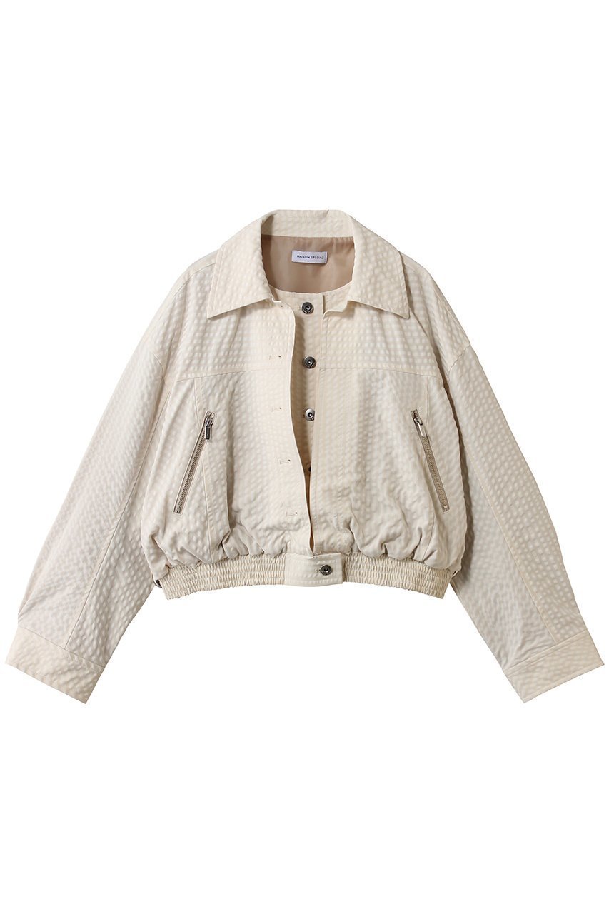【メゾンスペシャル/MAISON SPECIAL】のLayered Check Blouson/レイヤードチェックブルゾン インテリア・キッズ・メンズ・レディースファッション・服の通販 founy(ファニー) ファッション Fashion レディースファッション Fashion for Women アウター Coat / Outerwear Collection レディースジャケット・軽アウター Jackets ブルゾンジャケット・スポーティアウター Blouson Jackets コンパクト Compact, Small Size ショート Short, Short Length シンプル Simple, Minimal ジャケット Jacket, Outerwear タフタ Taffeta, Structured Fabric チェック Check, Plaid, Tartan トレンド Trend, Trending Now バランス Balance, Style Balance ブルゾン Blouson, Bomber Jacket WHT(ホワイト)|ID: prp329100004807513 ipo3291000000036043164