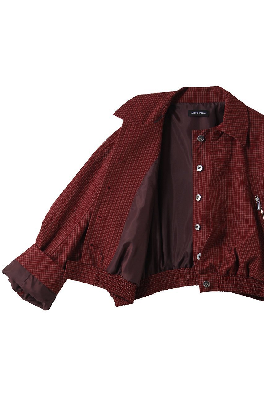 【メゾンスペシャル/MAISON SPECIAL】のLayered Check Blouson/レイヤードチェックブルゾン 人気、トレンドファッション・服の通販 founy(ファニー) ファッション Fashion レディースファッション Fashion for Women アウター Coat / Outerwear Collection レディースジャケット・軽アウター Jackets ブルゾンジャケット・スポーティアウター Blouson Jackets コンパクト Compact, Small Size ショート Short, Short Length シンプル Simple, Minimal ジャケット Jacket, Outerwear タフタ Taffeta, Structured Fabric チェック Check, Plaid, Tartan トレンド Trend, Trending Now バランス Balance, Style Balance ブルゾン Blouson, Bomber Jacket other-6|ID: prp329100004807513 ipo3291000000036825222