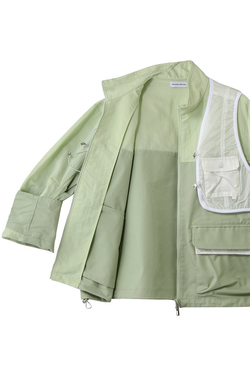 【メゾンスペシャル/MAISON SPECIAL】のBest Layered Mountain Jacket/ベストレイヤードマウンテンジャケット 人気、トレンドファッション・服の通販 founy(ファニー) 　ファッション　Fashion　レディースファッション　Fashion for Women　アウター　Coat / Outerwear Collection　レディースジャケット・軽アウター　Jackets　2026年　2026　ジャケット　Jacket, Outerwear　スポーティ　Sporty, Casual Athletic　トレンド　Trend, Trending Now　フェミニン　Feminine, Girly　ベスト　Vest, Waistcoat　ミックス　Mix, Mixed Style　夏　Summer　春　Spring　S/S・春夏　SS, Spring/Summer, Warm Season　other-6|ID: prp329100004807514 ipo3291000000035760232