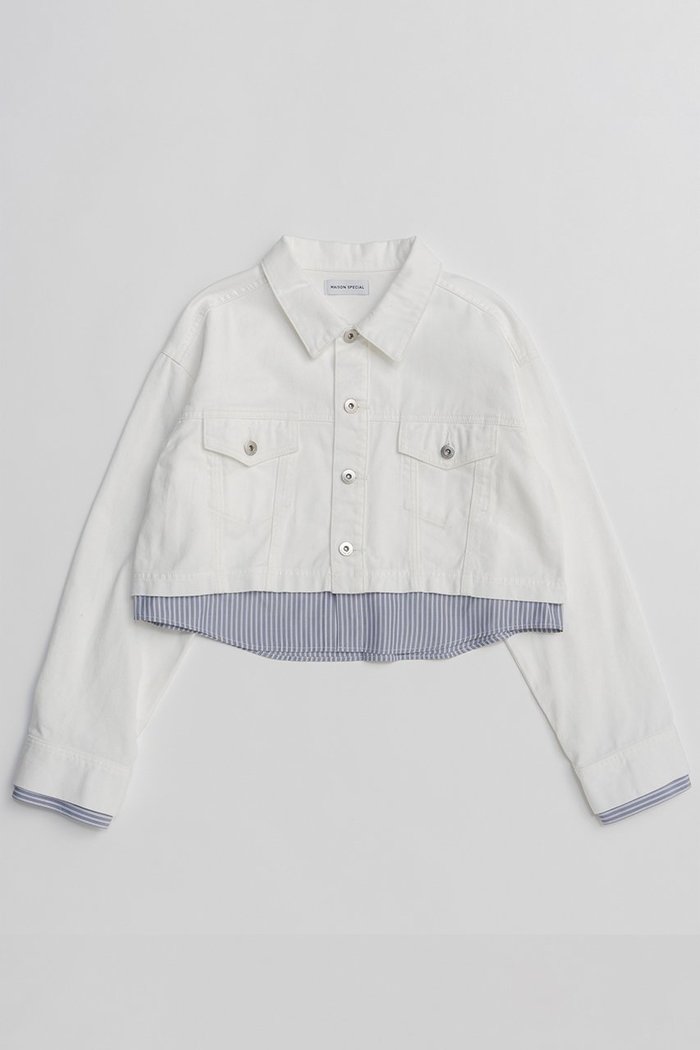 【メゾンスペシャル/MAISON SPECIAL】の2WAY Denim Short Jacket/2WAYデニムショートジャケット インテリア・キッズ・メンズ・レディースファッション・服の通販 founy(ファニー) https://founy.com/ ファッション Fashion レディースファッション Fashion for Women アウター Coat / Outerwear Collection レディースジャケット・軽アウター Jackets 春 Spring コンパクト Compact, Small Size ショート Short, Short Length シンプル Simple, Minimal ジャケット Jacket, Outerwear デニム Denim, Jeans Material トレンド Trend, Trending Now フェミニン Feminine, Girly ミックス Mix, Mixed Style S/S・春夏 SS, Spring/Summer, Warm Season 再入荷 Restock / Back in Stock おすすめ Recommended / Our Picks 夏 Summer 2026年 2026 |ID: prp329100004807515 ipo3291000000036043202