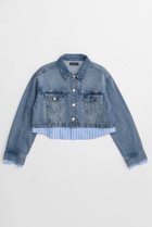 【メゾンスペシャル/MAISON SPECIAL】の2WAY Denim Short Jacket/2WAYデニムショートジャケット BLU(ブルー)|ID: prp329100004807515 ipo3291000000036043207