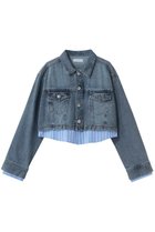 【メゾンスペシャル/MAISON SPECIAL】の2WAY Denim Short Jacket/2WAYデニムショートジャケット 人気、トレンドファッション・服の通販 founy(ファニー) ファッション Fashion レディースファッション Fashion for Women アウター Coat / Outerwear Collection レディースジャケット・軽アウター Jackets おすすめ Recommended / Our Picks コンパクト Compact, Small Size ショート Short, Short Length シンプル Simple, Minimal ジャケット Jacket, Outerwear デニム Denim, Jeans Material トレンド Trend, Trending Now フェミニン Feminine, Girly ミックス Mix, Mixed Style thumbnail BLU(ブルー)|ID: prp329100004807515 ipo3291000000036891009