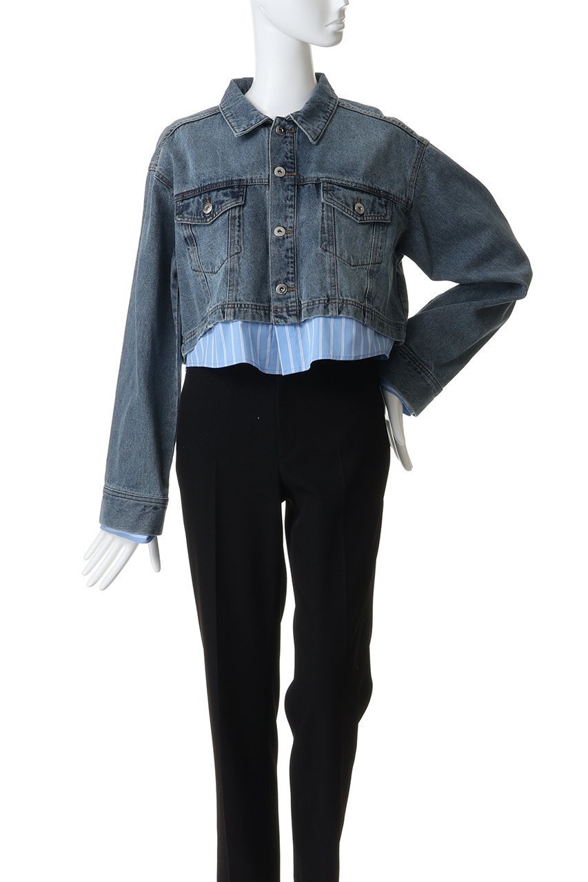 【メゾンスペシャル/MAISON SPECIAL】の2WAY Denim Short Jacket/2WAYデニムショートジャケット 人気、トレンドファッション・服の通販 founy(ファニー) 　ファッション　Fashion　レディースファッション　Fashion for Women　アウター　Coat / Outerwear Collection　レディースジャケット・軽アウター　Jackets　おすすめ　Recommended / Our Picks　コンパクト　Compact, Small Size　ショート　Short, Short Length　シンプル　Simple, Minimal　ジャケット　Jacket, Outerwear　デニム　Denim, Jeans Material　トレンド　Trend, Trending Now　フェミニン　Feminine, Girly　ミックス　Mix, Mixed Style　other-2|ID: prp329100004807515 ipo3291000000036891011