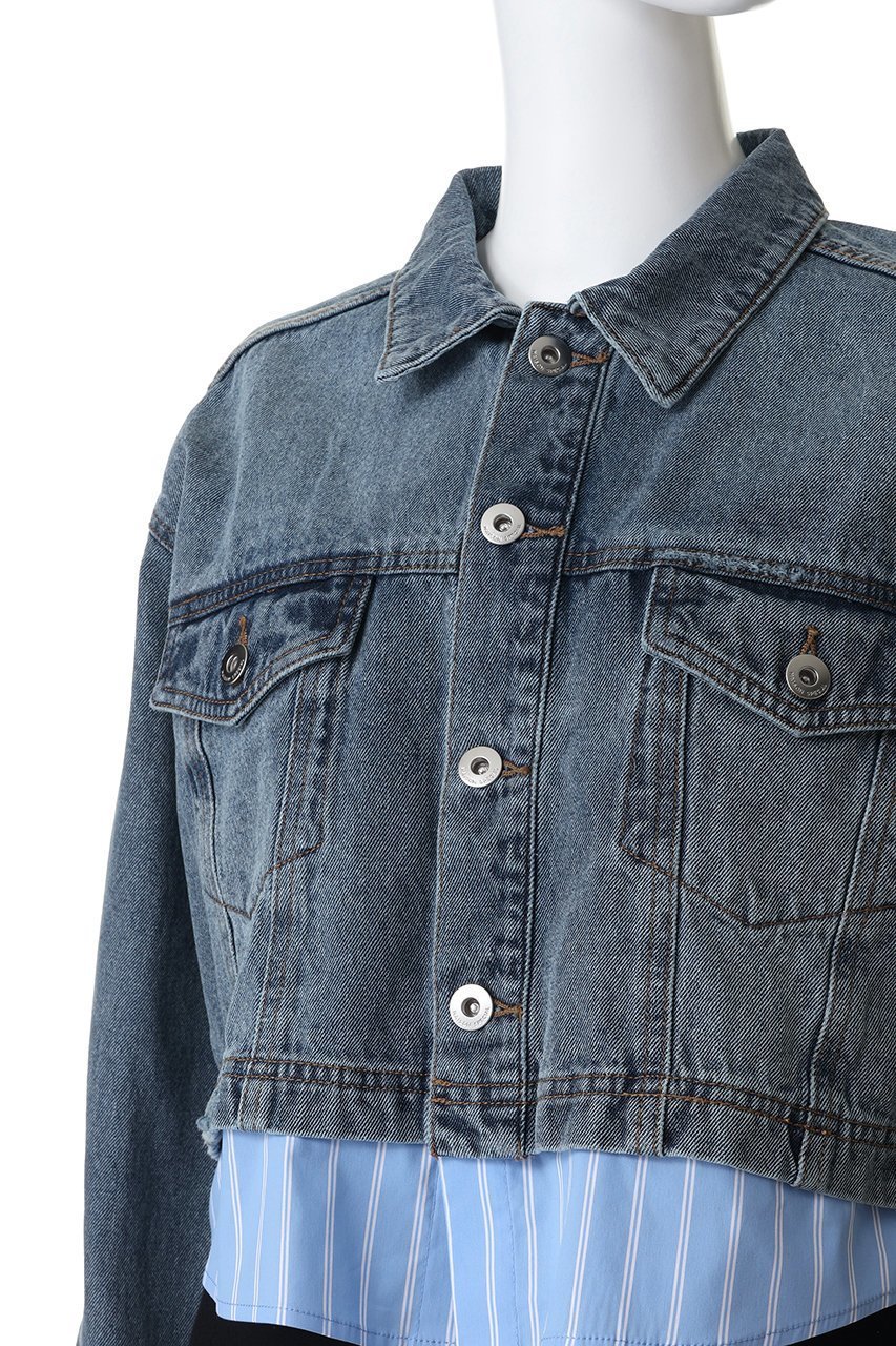 【メゾンスペシャル/MAISON SPECIAL】の2WAY Denim Short Jacket/2WAYデニムショートジャケット 人気、トレンドファッション・服の通販 founy(ファニー) 　ファッション　Fashion　レディースファッション　Fashion for Women　アウター　Coat / Outerwear Collection　レディースジャケット・軽アウター　Jackets　おすすめ　Recommended / Our Picks　コンパクト　Compact, Small Size　ショート　Short, Short Length　シンプル　Simple, Minimal　ジャケット　Jacket, Outerwear　デニム　Denim, Jeans Material　トレンド　Trend, Trending Now　フェミニン　Feminine, Girly　ミックス　Mix, Mixed Style　other-5|ID: prp329100004807515 ipo3291000000036891015