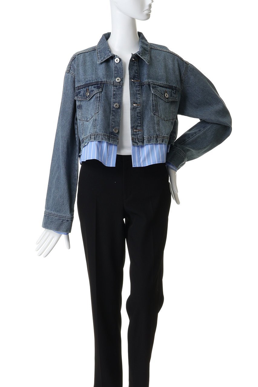 【メゾンスペシャル/MAISON SPECIAL】の2WAY Denim Short Jacket/2WAYデニムショートジャケット 人気、トレンドファッション・服の通販 founy(ファニー) 　ファッション　Fashion　レディースファッション　Fashion for Women　アウター　Coat / Outerwear Collection　レディースジャケット・軽アウター　Jackets　おすすめ　Recommended / Our Picks　コンパクト　Compact, Small Size　ショート　Short, Short Length　シンプル　Simple, Minimal　ジャケット　Jacket, Outerwear　デニム　Denim, Jeans Material　トレンド　Trend, Trending Now　フェミニン　Feminine, Girly　ミックス　Mix, Mixed Style　other-8|ID: prp329100004807515 ipo3291000000036891018