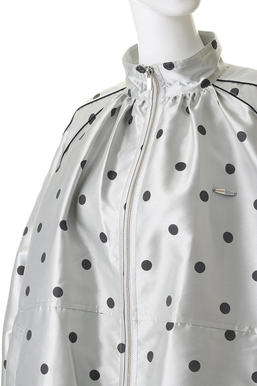 【メゾンスペシャル/MAISON SPECIAL】のDot Voluminous Balloon Blouson/ドットボリューミーバルーンブルゾン 人気、トレンドファッション・服の通販 founy(ファニー) 　ファッション　Fashion　レディースファッション　Fashion for Women　アウター　Coat / Outerwear Collection　レディースジャケット・軽アウター　Jackets　ブルゾンジャケット・スポーティアウター　Blouson Jackets　オケージョン　Occasion Wear　ジャカード／ジャガード　Jacquard, Woven Pattern　ジャケット　Jacket, Outerwear　スポーティ　Sporty, Casual Athletic　セットアップ　Set-Up, Coordinated Outfit　デニム　Denim, Jeans Material　トレンド　Trend, Trending Now　ドット　Polka Dot, Dot Pattern　バルーン　Balloon, Balloon Silhouette　フェミニン　Feminine, Girly　ブルゾン　Blouson, Bomber Jacket　ミックス　Mix, Mixed Style　other-5|ID: prp329100004807516 ipo3291000000036734464