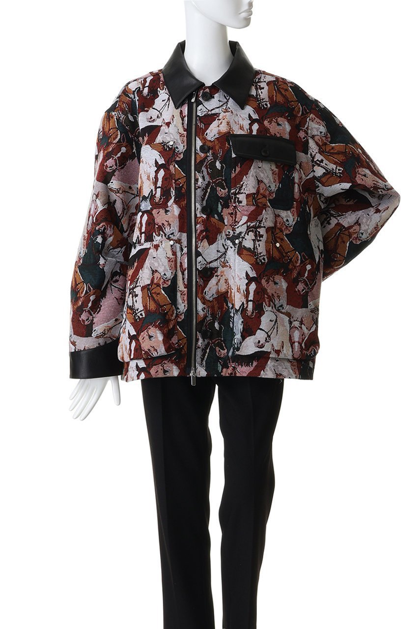 【メゾンスペシャル/MAISON SPECIAL】のHorse Jacquard Utility Jacket/ホースジャガードユーティリティジャケット 人気、トレンドファッション・服の通販 founy(ファニー) 　ファッション　Fashion　レディースファッション　Fashion for Women　アウター　Coat / Outerwear Collection　レディースジャケット・軽アウター　Jackets　春　Spring　シンプル　Simple, Minimal　ジャカード／ジャガード　Jacquard, Woven Pattern　ジャケット　Jacket, Outerwear　スポーティ　Sporty, Casual Athletic　ボトム　Bottoms, Lower Wear　ポケット　Pocket, Pocket Detail　ミックス　Mix, Mixed Style　S/S・春夏　SS, Spring/Summer, Warm Season　おすすめ　Recommended / Our Picks　夏　Summer　2026年　2026　other-2|ID: prp329100004807518 ipo3291000000035619116