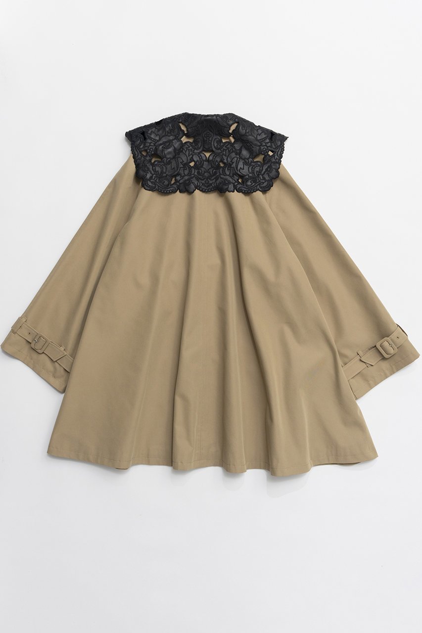 【メゾンスペシャル/MAISON SPECIAL】のLace Collar Tent Flare Trench Coat/レースカラーテントフレアトレンチコート 人気、トレンドファッション・服の通販 founy(ファニー) ファッション Fashion レディースファッション Fashion for Women アウター Coat / Outerwear Collection コート・ロングコート・ピーコート Long Coats, Peacoats & More トレンチコート / 春秋の定番アウター Trench Coats 2026年 2026 フレア Flare, Flared レース Lace, Lace Fabric ロング Long, Long-Length ワーク Workwear, Utility Style 夏 Summer 春 Spring S/S・春夏 SS, Spring/Summer, Warm Season other-4|ID: prp329100004807521 ipo3291000000034886448