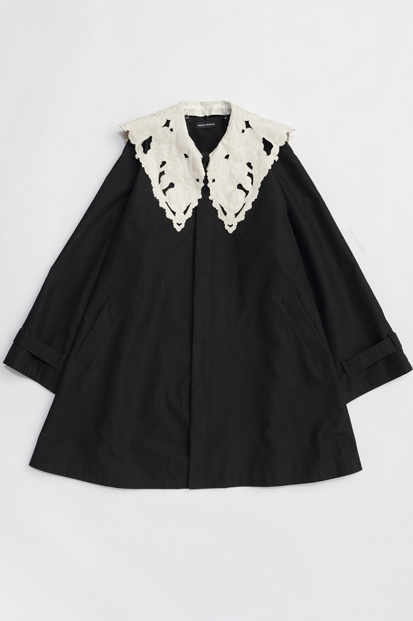 【メゾンスペシャル/MAISON SPECIAL】のLace Collar Tent Flare Trench Coat/レースカラーテントフレアトレンチコート 人気、トレンドファッション・服の通販 founy(ファニー) 　ファッション　Fashion　レディースファッション　Fashion for Women　アウター　Coat / Outerwear Collection　コート・ロングコート・ピーコート　Long Coats, Peacoats & More　トレンチコート / 春秋の定番アウター　Trench Coats　2026年　2026　フレア　Flare, Flared　レース　Lace, Lace Fabric　ロング　Long, Long-Length　ワーク　Workwear, Utility Style　夏　Summer　春　Spring　S/S・春夏　SS, Spring/Summer, Warm Season　 other-1|ID: prp329100004807521 ipo3291000000035619123