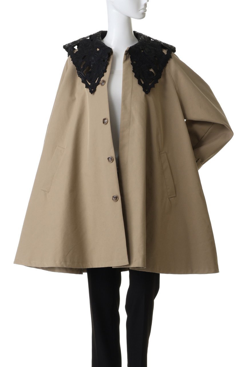 【メゾンスペシャル/MAISON SPECIAL】のLace Collar Tent Flare Trench Coat/レースカラーテントフレアトレンチコート 人気、トレンドファッション・服の通販 founy(ファニー) 　ファッション　Fashion　レディースファッション　Fashion for Women　アウター　Coat / Outerwear Collection　コート・ロングコート・ピーコート　Long Coats, Peacoats & More　トレンチコート / 春秋の定番アウター　Trench Coats　2026年　2026　フレア　Flare, Flared　レース　Lace, Lace Fabric　ロング　Long, Long-Length　ワーク　Workwear, Utility Style　夏　Summer　春　Spring　S/S・春夏　SS, Spring/Summer, Warm Season　other-8|ID: prp329100004807521 ipo3291000000035619136