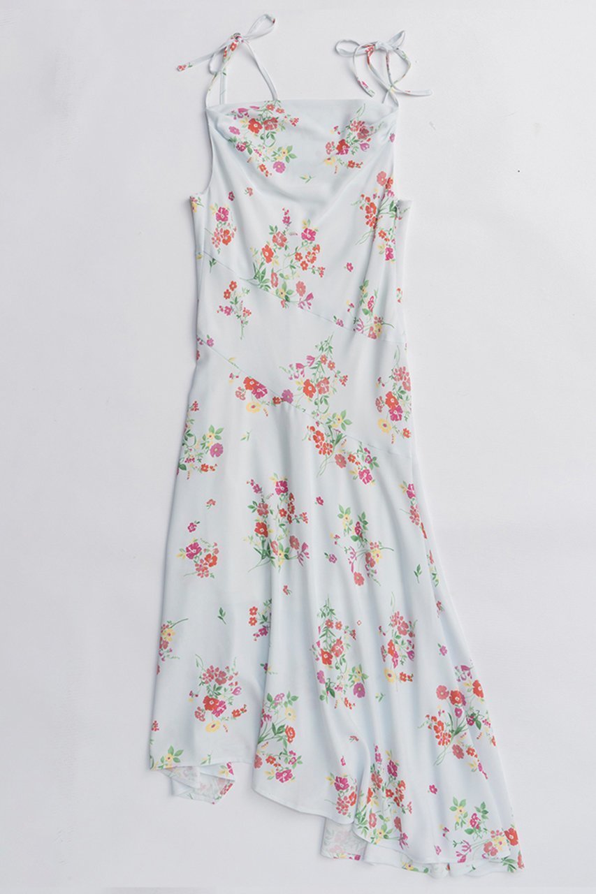 【メゾンスペシャル/MAISON SPECIAL】のFlower Camisole Dress/フラワーキャミワンピース インテリア・キッズ・メンズ・レディースファッション・服の通販 founy(ファニー) ファッション Fashion レディースファッション Fashion for Women ワンピース Dresses フォーマル・パーティードレス・結婚式用ドレス Elegant & Casual Dresses キャミソールワンピース Camisole Dresses チュニック Tunic Tops & Dresses 2026年 2026 アシンメトリー Asymmetrical Style クール Cool, Chic チュニック Tunic, Long Top バランス Balance, Style Balance パターン Pattern, Design Print フラワー Flower, Floral プリント Print, Printed Pattern リボン Ribbon, Bow ロング Long, Long-Length 夏 Summer 春 Spring S/S・春夏 SS, Spring/Summer, Warm Season WHT(ホワイト)|ID: prp329100004807523 ipo3291000000034886465