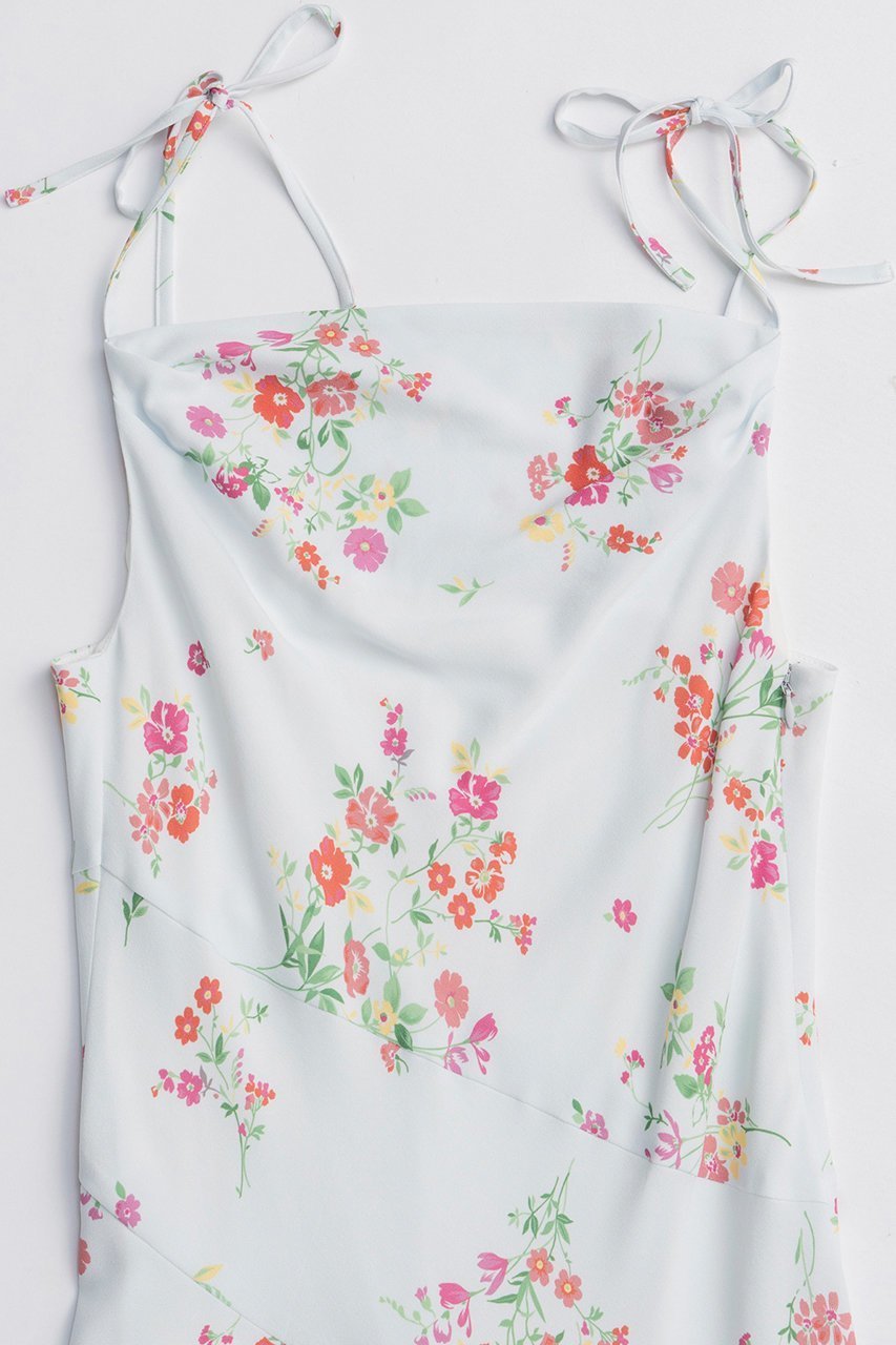 【メゾンスペシャル/MAISON SPECIAL】のFlower Camisole Dress/フラワーキャミワンピース 人気、トレンドファッション・服の通販 founy(ファニー) ファッション Fashion レディースファッション Fashion for Women ワンピース Dresses フォーマル・パーティードレス・結婚式用ドレス Elegant & Casual Dresses キャミソールワンピース Camisole Dresses チュニック Tunic Tops & Dresses 2026年 2026 アシンメトリー Asymmetrical Style クール Cool, Chic チュニック Tunic, Long Top バランス Balance, Style Balance パターン Pattern, Design Print フラワー Flower, Floral プリント Print, Printed Pattern リボン Ribbon, Bow ロング Long, Long-Length 夏 Summer 春 Spring S/S・春夏 SS, Spring/Summer, Warm Season other-2|ID: prp329100004807523 ipo3291000000034886466