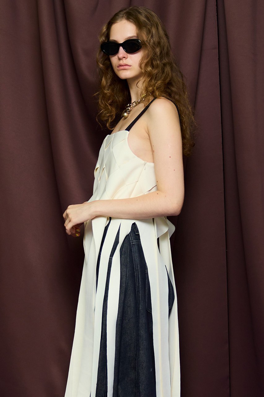 【メゾンスペシャル/MAISON SPECIAL】のCross Fringe Dress/クロスフリンジワンピース 人気、トレンドファッション・服の通販 founy(ファニー) ファッション Fashion レディースファッション Fashion for Women ワンピース Dresses フォーマル・パーティードレス・結婚式用ドレス Elegant & Casual Dresses チュニック Tunic Tops & Dresses インナー Innerwear 春 Spring キャミワンピース Cami Dress, Slip Dress チュニック Tunic, Long Top フリンジ Fringe, Tassel ロング Long, Long-Length S/S・春夏 SS, Spring/Summer, Warm Season 夏 Summer 2026年 2026 other-3|ID: prp329100004807524 ipo3291000000034886477