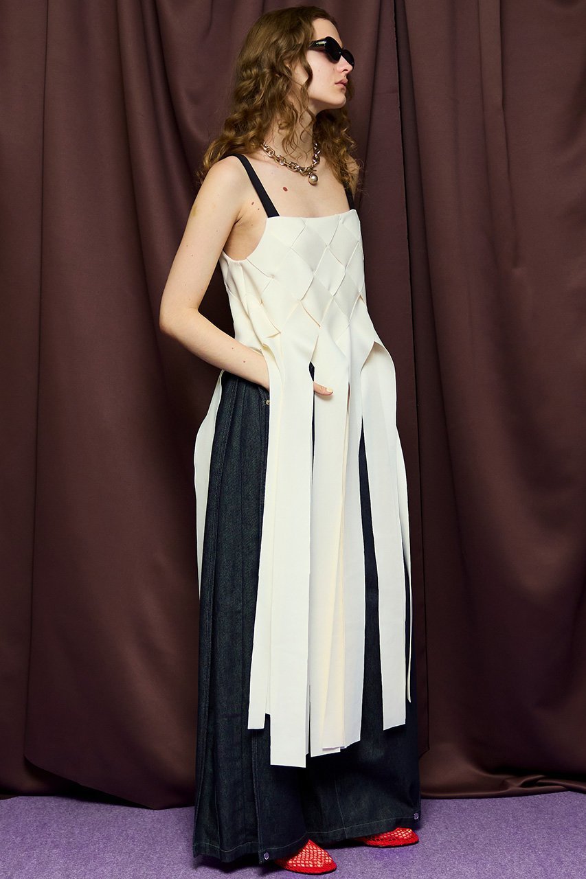 【メゾンスペシャル/MAISON SPECIAL】のCross Fringe Dress/クロスフリンジワンピース 人気、トレンドファッション・服の通販 founy(ファニー) ファッション Fashion レディースファッション Fashion for Women ワンピース Dresses フォーマル・パーティードレス・結婚式用ドレス Elegant & Casual Dresses チュニック Tunic Tops & Dresses インナー Innerwear 春 Spring キャミワンピース Cami Dress, Slip Dress チュニック Tunic, Long Top フリンジ Fringe, Tassel ロング Long, Long-Length S/S・春夏 SS, Spring/Summer, Warm Season 夏 Summer 2026年 2026 other-4|ID: prp329100004807524 ipo3291000000034886478