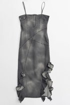 【メゾンスペシャル/MAISON SPECIAL】のFrill Denim Dress/フリルデニムワンピース 人気、トレンドファッション・服の通販 founy(ファニー) ファッション Fashion レディースファッション Fashion for Women ワンピース Dresses フォーマル・パーティードレス・結婚式用ドレス Elegant & Casual Dresses チュニック Tunic Tops & Dresses 春 Spring カットソー Cut and Sewn Top キャミワンピース Cami Dress, Slip Dress シンプル Simple, Minimal ストレッチ Stretch, Stretchy Fabric ストレート Straight, Straight Cut スリット Slit, Slit Detail チュニック Tunic, Long Top デニム Denim, Jeans Material フリル Frill, Ruffle ロング Long, Long-Length S/S・春夏 SS, Spring/Summer, Warm Season 夏 Summer 2026年 2026 thumbnail BLK(ブラック)|ID: prp329100004807525 ipo3291000000034886485
