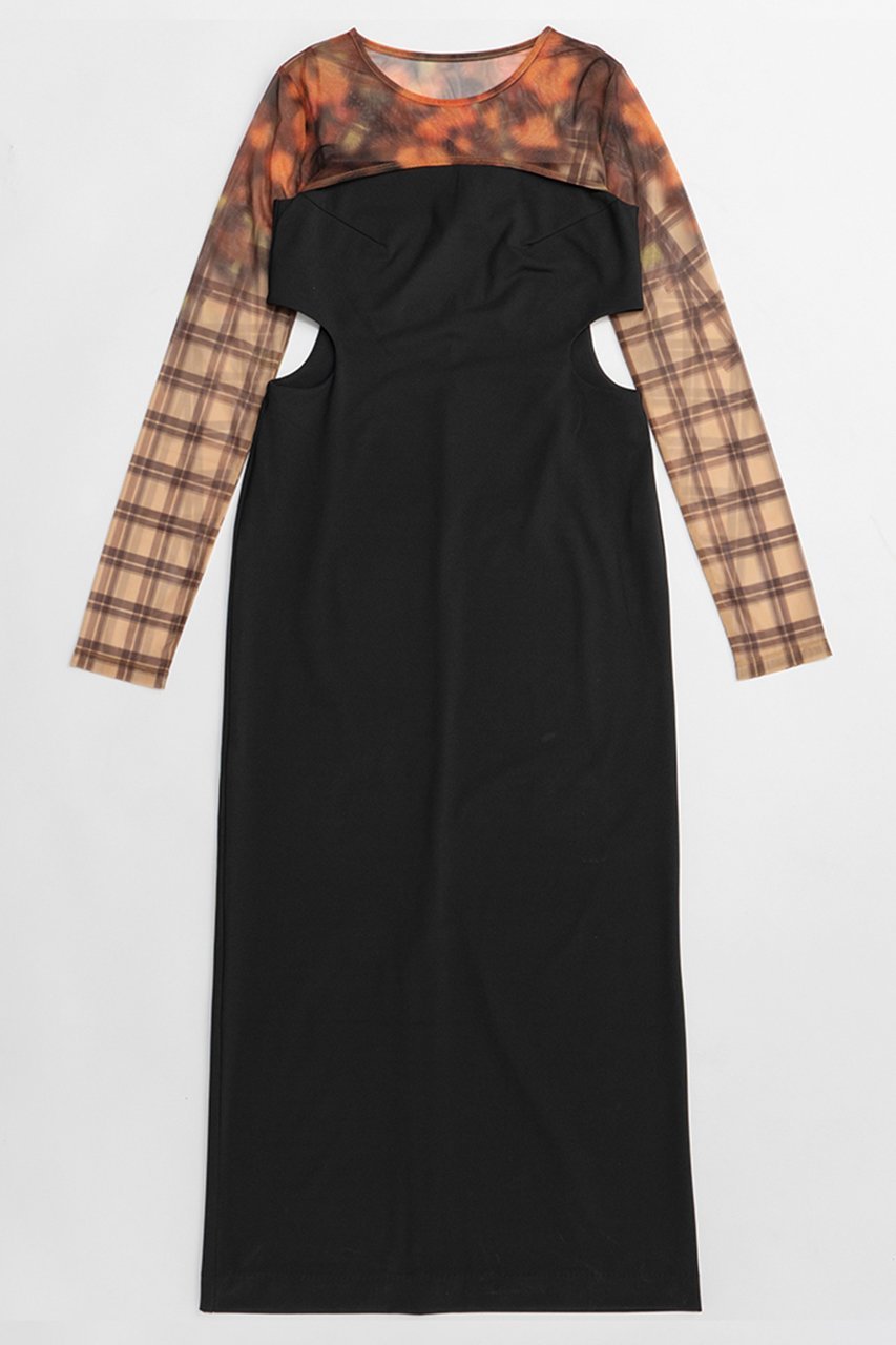 【メゾンスペシャル/MAISON SPECIAL】のBolero Set Flower Print One-Piece/ボレロセットフラワープリントワンピース インテリア・キッズ・メンズ・レディースファッション・服の通販 founy(ファニー) 　ファッション　Fashion　レディースファッション　Fashion for Women　アウター　Coat / Outerwear Collection　ボレロ・ショート丈ジャケット / ドレス羽織りに　Boleros & Short Jackets　ワンピース　Dresses　チュニック　Tunic Tops & Dresses　オケージョン　Occasion Wear　春　Spring　キャミワンピース　Cami Dress, Slip Dress　グラフィック　Graphic, Graphic Design　チェック　Check, Plaid, Tartan　チュニック　Tunic, Long Top　フラワー　Flower, Floral　プリント　Print, Printed Pattern　ボレロ　Bolero, Short Cardigan　メッシュ　Mesh, Net Fabric　無地　Plain, Solid Color　ロング　Long, Long-Length　S/S・春夏　SS, Spring/Summer, Warm Season　夏　Summer　2026年　2026　BLK(ブラック)|ID: prp329100004807527 ipo3291000000035760271