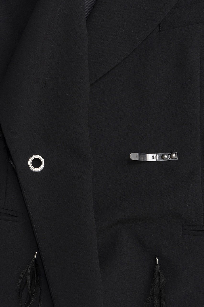 【メゾンスペシャル/MAISON SPECIAL】のFeather Over-Gilet/フェザーオーバージレ 人気、トレンドファッション・服の通販 founy(ファニー) 　ファッション　Fashion　レディースファッション　Fashion for Women　アウター　Coat / Outerwear Collection　レディースジャケット・軽アウター　Jackets　春　Spring　ジャケット　Jacket, Outerwear　セットアップ　Set-Up, Coordinated Outfit　ハンド　Hand, Handmade　フェザー　Feather, Feather Detail　フォルム　Silhouette, Form　ベスト　Vest, Waistcoat　モチーフ　Motif, Design Theme　ワーク　Workwear, Utility Style　S/S・春夏　SS, Spring/Summer, Warm Season　夏　Summer　2026年　2026　other-4|ID: prp329100004807529 ipo3291000000035619169