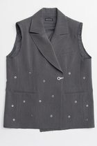 【メゾンスペシャル/MAISON SPECIAL】のEyelet Over Gilet/アイレットオーバージレ 人気、トレンドファッション・服の通販 founy(ファニー) ファッション Fashion レディースファッション Fashion for Women アウター Coat / Outerwear Collection レディースジャケット・軽アウター Jackets アイレット Eyelet Lace 春 Spring ジャケット Jacket, Outerwear フォルム Silhouette, Form ベスト Vest, Waistcoat S/S・春夏 SS, Spring/Summer, Warm Season 夏 Summer 2026年 2026 thumbnail GRY(グレー)|ID: prp329100004807530 ipo3291000000034886579