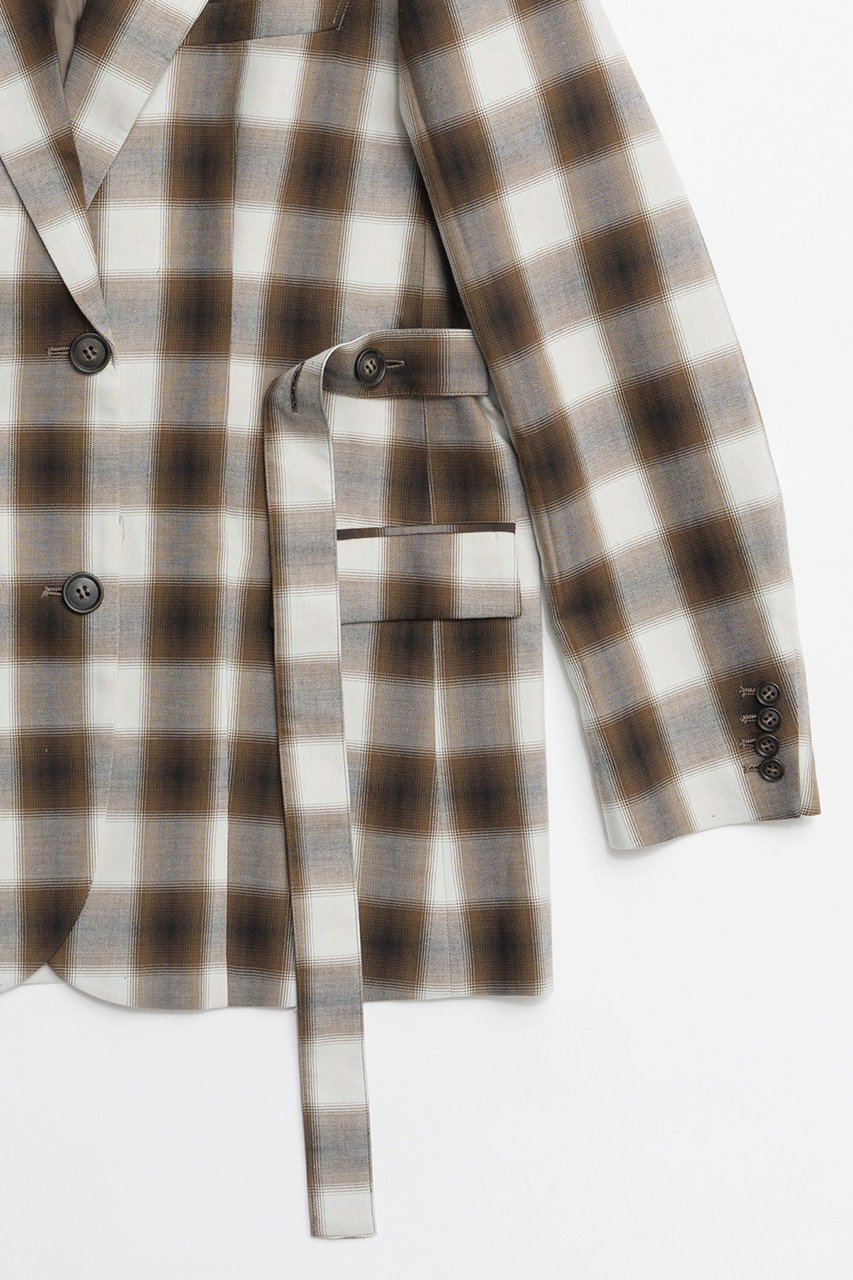 【メゾンスペシャル/MAISON SPECIAL】のFlannel Check Tailored Jacket/オンブレーチェクテーラードジャケット 人気、トレンドファッション・服の通販 founy(ファニー) ファッション Fashion レディースファッション Fashion for Women アウター Coat / Outerwear Collection レディースジャケット・軽アウター Jackets テーラードジャケット / 通勤・きれいめスタイル Tailored Jackets & Blazers 春 Spring グラデーション Gradient, Ombre ショルダー Shoulder, Shoulder Strap ジャケット Jacket, Outerwear セットアップ Set-Up, Coordinated Outfit ドロップ Drop Shoulder, Dropped Style フォルム Silhouette, Form S/S・春夏 SS, Spring/Summer, Warm Season おすすめ Recommended / Our Picks 夏 Summer 2026年 2026 other-3|ID: prp329100004807531 ipo3291000000034886590