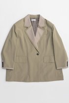 【メゾンスペシャル/MAISON SPECIAL】のOver Jacket/ラペルデザインオーバージャケット 人気、トレンドファッション・服の通販 founy(ファニー) ファッション Fashion レディースファッション Fashion for Women アウター Coat / Outerwear Collection レディースジャケット・軽アウター Jackets 2026年 2026 ジャケット Jacket, Outerwear スラックス Slacks, Dress Pants テーラード Tailored, Tailored Fit デニム Denim, Jeans Material エレガント 上品 Elegant 夏 Summer 春 Spring S/S・春夏 SS, Spring/Summer, Warm Season thumbnail KHK(カーキ)|ID: prp329100004807533 ipo3291000000034886607