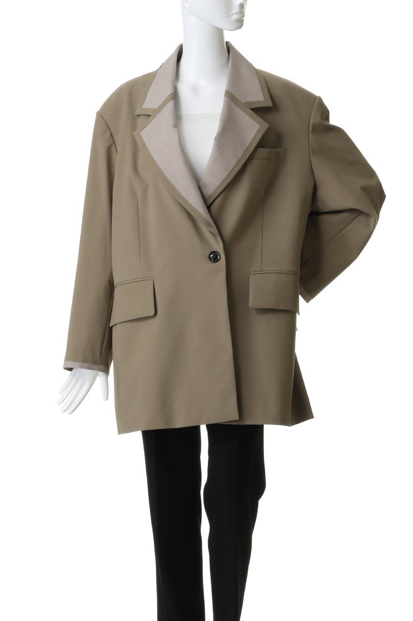 【メゾンスペシャル/MAISON SPECIAL】のOver Jacket/ラペルデザインオーバージャケット 大人の最旬トレンドファッション＆コーディネート founy(ファウニー) 　ファッション　Fashion　レディースファッション　Fashion for Women　アウター　Coat / Outerwear Collection　レディースジャケット・軽アウター　Jackets　ジャケット　Jacket, Outerwear　スラックス　Slacks, Dress Pants　テーラード　Tailored, Tailored Fit　デニム　Denim, Jeans Material　エレガント 上品　Elegant　春　Spring　other-2|ID: prp329100004807533 ipo3291000000036891072