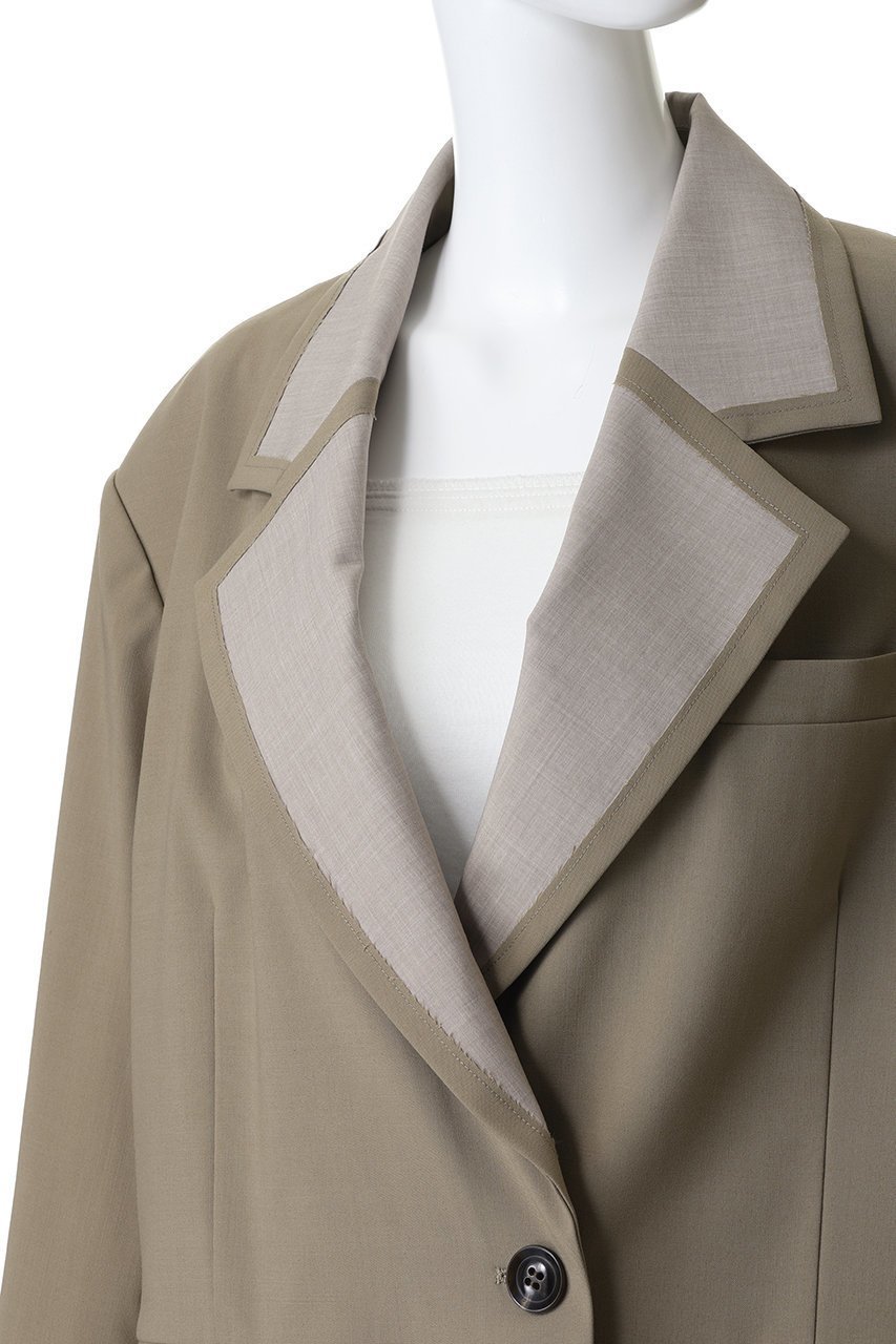【メゾンスペシャル/MAISON SPECIAL】のOver Jacket/ラペルデザインオーバージャケット 大人の最旬トレンドファッション＆コーディネート founy(ファウニー) 　ファッション　Fashion　レディースファッション　Fashion for Women　アウター　Coat / Outerwear Collection　レディースジャケット・軽アウター　Jackets　ジャケット　Jacket, Outerwear　スラックス　Slacks, Dress Pants　テーラード　Tailored, Tailored Fit　デニム　Denim, Jeans Material　エレガント 上品　Elegant　春　Spring　other-5|ID: prp329100004807533 ipo3291000000036891076