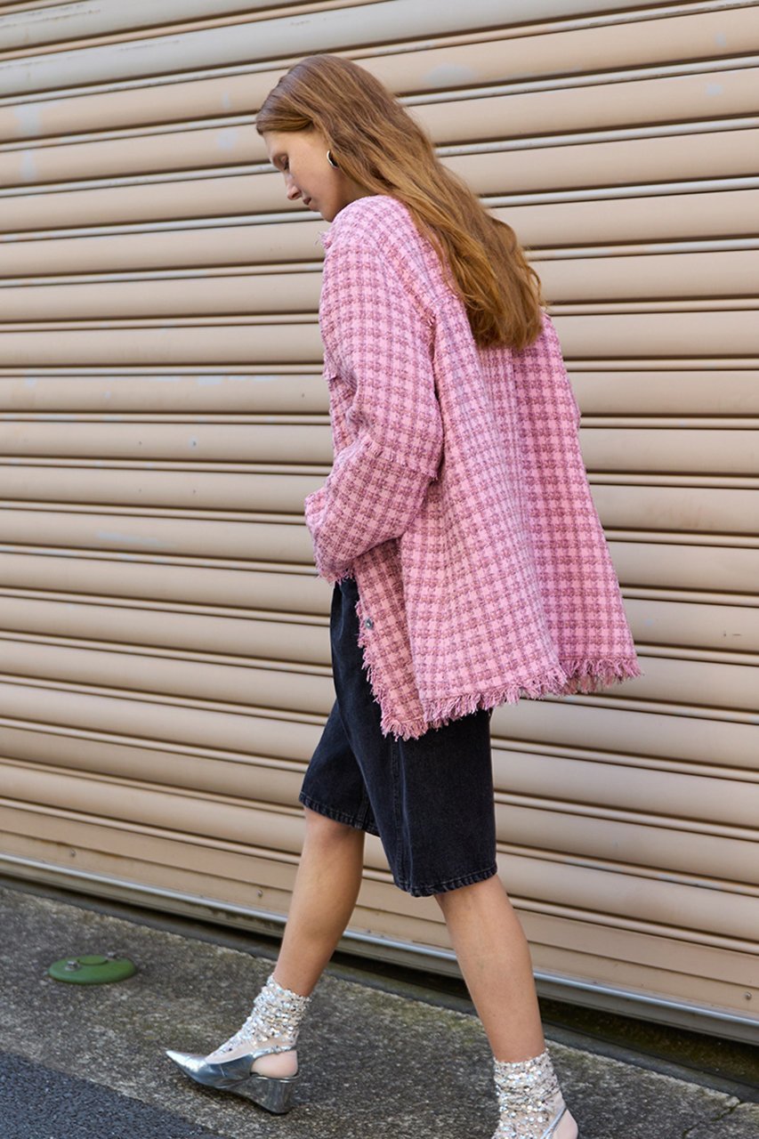 【メゾンスペシャル/MAISON SPECIAL】のFringe Tweed Long Jacket/フリンジツイードジャケット 人気、トレンドファッション・服の通販 founy(ファニー) 　ファッション　Fashion　レディースファッション　Fashion for Women　アウター　Coat / Outerwear Collection　レディースジャケット・軽アウター　Jackets　2026年　2026　ジャケット　Jacket, Outerwear　チェック　Check, Plaid, Tartan　ツイード　Twill, Twill Weave　フリンジ　Fringe, Tassel　ボトム　Bottoms, Lower Wear　ポケット　Pocket, Pocket Detail　夏　Summer　春　Spring　S/S・春夏　SS, Spring/Summer, Warm Season　other-3|ID: prp329100004807534 ipo3291000000034886620