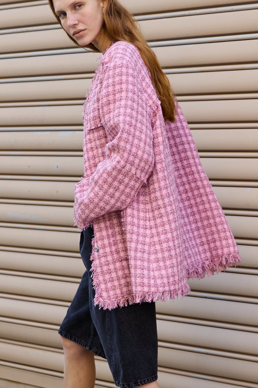 【メゾンスペシャル/MAISON SPECIAL】のFringe Tweed Long Jacket/フリンジツイードジャケット 人気、トレンドファッション・服の通販 founy(ファニー) 　ファッション　Fashion　レディースファッション　Fashion for Women　アウター　Coat / Outerwear Collection　レディースジャケット・軽アウター　Jackets　2026年　2026　ジャケット　Jacket, Outerwear　チェック　Check, Plaid, Tartan　ツイード　Twill, Twill Weave　フリンジ　Fringe, Tassel　ボトム　Bottoms, Lower Wear　ポケット　Pocket, Pocket Detail　夏　Summer　春　Spring　S/S・春夏　SS, Spring/Summer, Warm Season　other-5|ID: prp329100004807534 ipo3291000000034886622