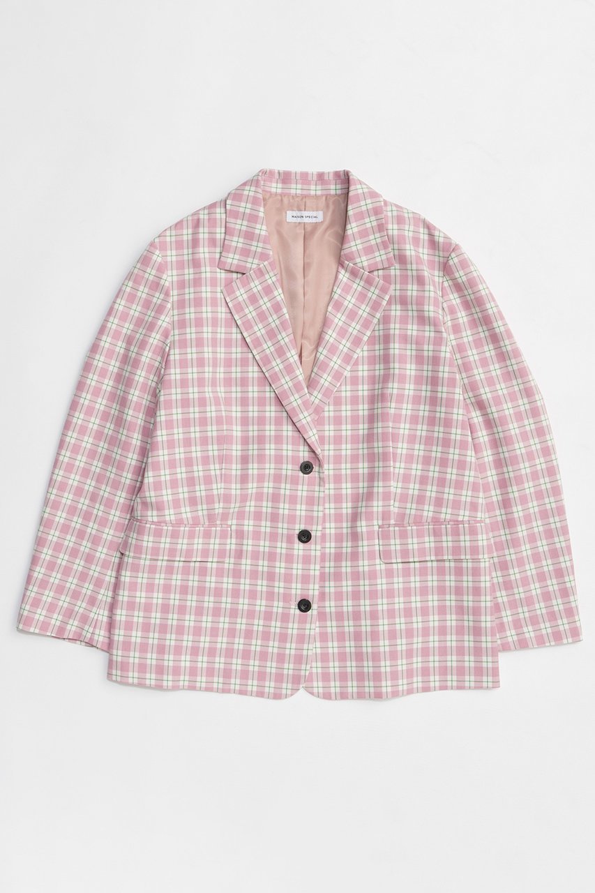 【メゾンスペシャル/MAISON SPECIAL】のMulti-Way Check Jacket/マルチウェイチェックジャケット インテリア・キッズ・メンズ・レディースファッション・服の通販 founy(ファニー) ファッション Fashion レディースファッション Fashion for Women アウター Coat / Outerwear Collection レディースジャケット・軽アウター Jackets 2026年 2026 シンプル Simple, Minimal ジャケット Jacket, Outerwear チェック Check, Plaid, Tartan ボトム Bottoms, Lower Wear ラップ Wrap, Wrap Design 別注 Limited Edition, Custom Order 夏 Summer 春 Spring S/S・春夏 SS, Spring/Summer, Warm Season PNK(ピンク)|ID: prp329100004807535 ipo3291000000034886625