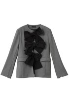 【メゾンスペシャル/MAISON SPECIAL】のNo-Collar 2WAY Ribbon Jacket/ノーカラー2WAYリボンジャケット GRY(グレー)|ID: prp329100004807537 ipo3291000000036043324