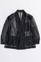 【メゾンスペシャル/MAISON SPECIAL】のSheer Over Jacket/シアーオーバージャケット 人気、トレンドファッション・服の通販 founy(ファニー) ファッション Fashion レディースファッション Fashion for Women アウター Coat / Outerwear Collection レディースジャケット・軽アウター Jackets インナー Innerwear 春 Spring ジャケット Jacket, Outerwear ストライプ Stripe, Striped Pattern ボトム Bottoms, Lower Wear メッシュ Mesh, Net Fabric ロング Long, Long-Length S/S・春夏 SS, Spring/Summer, Warm Season 夏 Summer 2026年 2026 thumbnail BLK(ブラック)|ID: prp329100004807539 ipo3291000000034886666