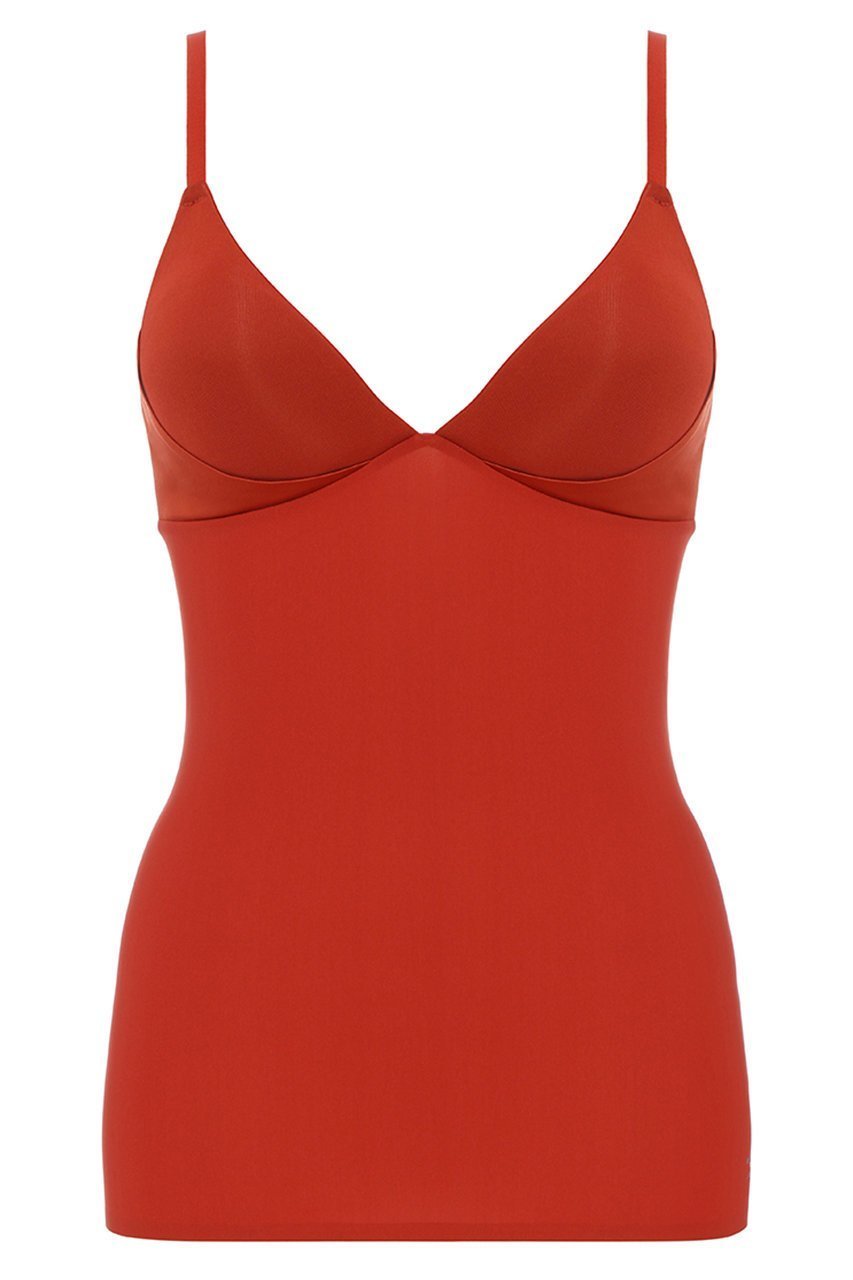 【エス バイ スロギー/S by sloggi】のノンワイヤースムース カップ付きキャミソール sloggi S Smooth BV JX インテリア・キッズ・メンズ・レディースファッション・服の通販 founy(ファニー) 　ファッション　Fashion　レディースファッション　Fashion for Women　下着・ランジェリー　Lingerie & Intimates　その他ランジェリー・インナーアイテム　Other Lingerie / Intimates　インナー　Innerwear　キャミソール　Camisole, Spaghetti Strap Top　軽量　Lightweight, Ultra Light　サテン　Satin, Glossy Fabric　シンプル　Simple, Minimal　なめらか　Smooth, Silky Texture　フィット　Fit, Slim Fit　プリント　Print, Printed Pattern　プレミアム　Premium, High-End　モダン　Modern, Contemporary　ラップ　Wrap, Wrap Design　ランジェリー　Lingerie, Intimate Wear　ワイヤー　Wire, Wired Bra　オゥトオレンジ|ID: prp329100004807546 ipo3291000000034886760