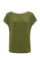 【エス バイ スロギー/S by sloggi】のトップ sloggi S Sundays Top JX 人気、トレンドファッション・服の通販 founy(ファニー) ファッション Fashion レディースファッション Fashion for Women トップス・カットソー Cut & Sew Tops サテン Satin, Glossy Fabric スリーブ Sleeve, Long Sleeve / Short Sleeve パジャマ Pajamas, Sleepwear フレンチ French, French Style リラックス Relax, Relaxed Fit エレガント 上品 Elegant 再入荷 Restock / Back in Stock thumbnail フォレストグリーン|ID: prp329100004807570 ipo3291000000034887184