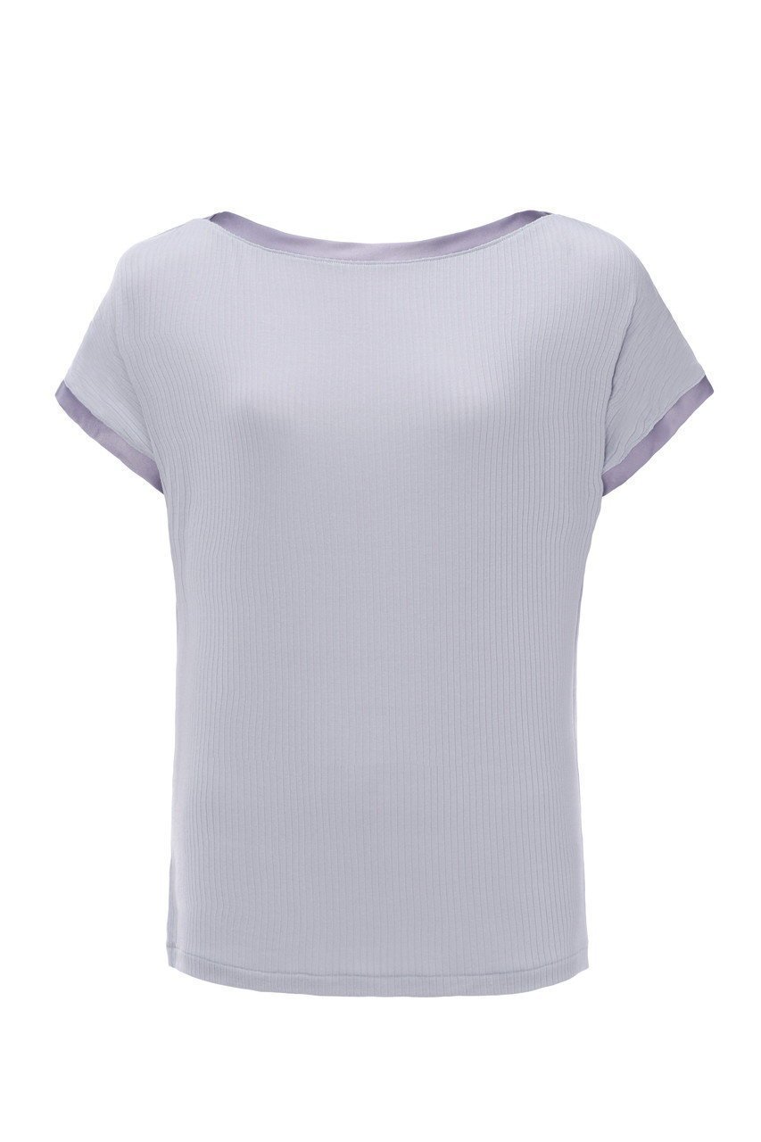 【エス バイ スロギー/S by sloggi】のトップ sloggi S Sundays Top JX インテリア・キッズ・メンズ・レディースファッション・服の通販 founy(ファニー) 　ファッション　Fashion　レディースファッション　Fashion for Women　トップス・カットソー　Cut & Sew Tops　サテン　Satin, Glossy Fabric　スリーブ　Sleeve, Long Sleeve / Short Sleeve　パジャマ　Pajamas, Sleepwear　フレンチ　French, French Style　リラックス　Relax, Relaxed Fit　エレガント 上品　Elegant　再入荷　Restock / Back in Stock　フェザー|ID: prp329100004807570 ipo3291000000034887186