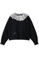 【ミュベール/MUVEIL】のレース襟付きスウェットプルオーバー 人気、トレンドファッション・服の通販 founy(ファニー) ファッション Fashion レディースファッション Fashion for Women トップス・カットソー Cut & Sew Tops シャツ・ブラウス・オフィスカジュアル Elegant Blouses & Button-Ups レディースパーカー・カジュアルフーディー Casual Hoodies & Sweatshirts ロングTシャツ・Tシャツ Longline T-Shirts & Tees カジュアルプルオーバー・ニットトップス Pullovers & Knit Tops / Casual Pullovers スウェット・クルーネックトップス Sweatshirts & Crewnecks / Relaxed Fit Sweat Tops カットソー・ベーシックTシャツ Cut-and-Sewn Tops / Stretch Tees & Basics 2026年 2026 コンパクト Compact, Small Size ショルダー Shoulder, Shoulder Strap ドロップ Drop Shoulder, Dropped Style フェミニン Feminine, Girly モダン Modern, Contemporary ループ Loop, Loop Knit レース Lace, Lace Fabric ワイド Wide, Wide Fit 夏 Summer 春 Spring S/S・春夏 SS, Spring/Summer, Warm Season |ID:prp329100004808642