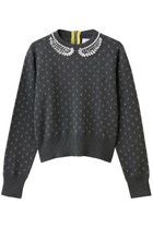 【ミュベール/MUVEIL】のパール襟刺しゅうプルオーバー グレー|ID: prp329100004808643 ipo3291000000036835085