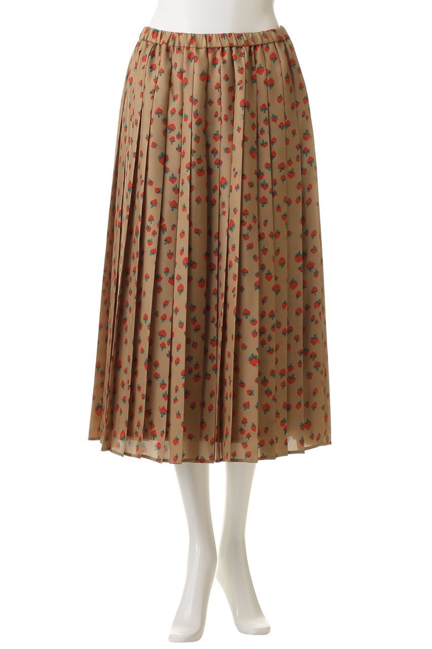 【ミュベール/MUVEIL】のイチゴプリントプリーツスカート 人気、トレンドファッション・服の通販 founy(ファニー) 　ファッション　Fashion　レディースファッション　Fashion for Women　スカート　Skirts　プリーツスカート / 上品フェミニンスタイル　Pleated Skirts　ロングスカート　Long Skirts / Maxi & Midi Skirts　2026年　2026　おすすめ　Recommended / Our Picks　ジャケット　Jacket, Outerwear　セットアップ　Set-Up, Coordinated Outfit　プリント　Print, Printed Pattern　プリーツ　Pleats, Pleated　ベーシック　Basic, Essential　ロング　Long, Long-Length　エレガント 上品　Elegant　夏　Summer　春　Spring　S/S・春夏　SS, Spring/Summer, Warm Season　other-2|ID: prp329100004808645 ipo3291000000035483265