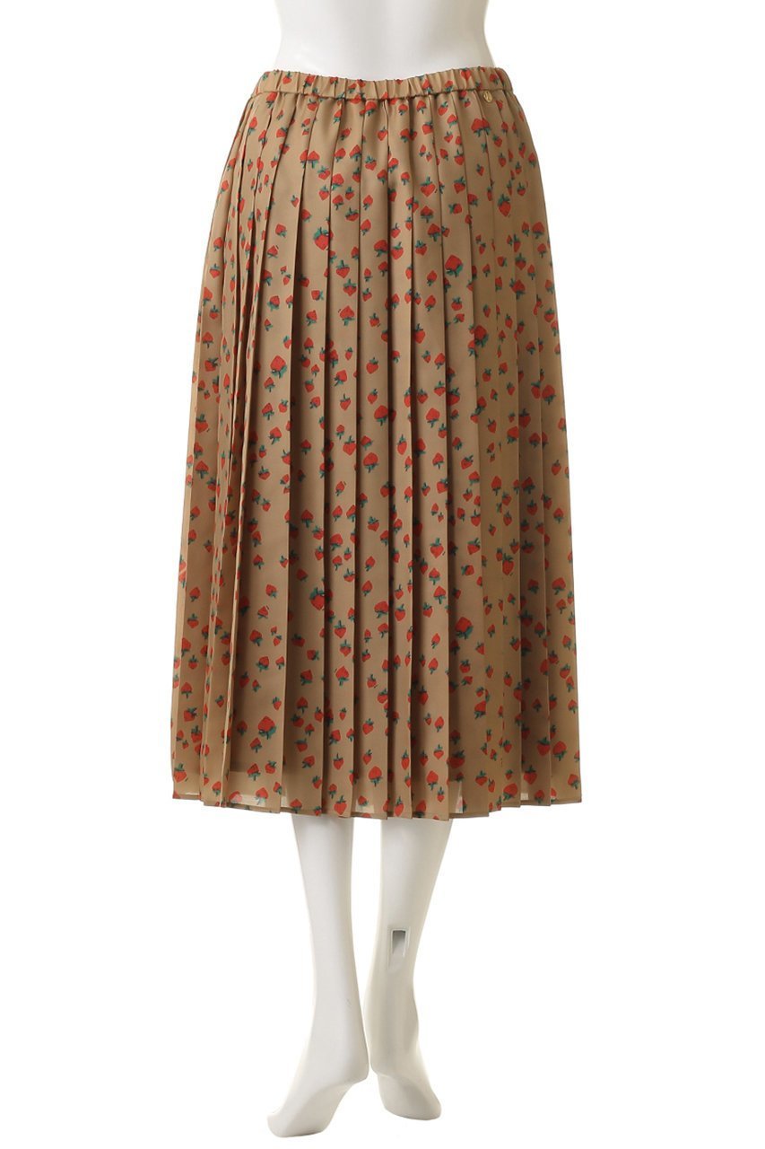 【ミュベール/MUVEIL】のイチゴプリントプリーツスカート 人気、トレンドファッション・服の通販 founy(ファニー) 　ファッション　Fashion　レディースファッション　Fashion for Women　スカート　Skirts　プリーツスカート / 上品フェミニンスタイル　Pleated Skirts　ロングスカート　Long Skirts / Maxi & Midi Skirts　2026年　2026　おすすめ　Recommended / Our Picks　ジャケット　Jacket, Outerwear　セットアップ　Set-Up, Coordinated Outfit　プリント　Print, Printed Pattern　プリーツ　Pleats, Pleated　ベーシック　Basic, Essential　ロング　Long, Long-Length　エレガント 上品　Elegant　夏　Summer　春　Spring　S/S・春夏　SS, Spring/Summer, Warm Season　other-4|ID: prp329100004808645 ipo3291000000035483267