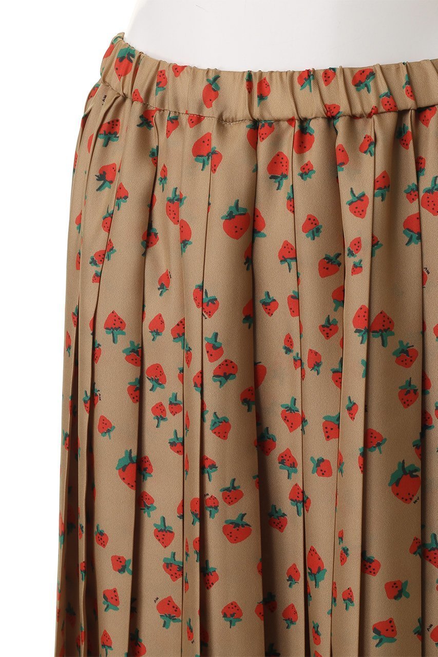 【ミュベール/MUVEIL】のイチゴプリントプリーツスカート 人気、トレンドファッション・服の通販 founy(ファニー) 　ファッション　Fashion　レディースファッション　Fashion for Women　スカート　Skirts　プリーツスカート / 上品フェミニンスタイル　Pleated Skirts　ロングスカート　Long Skirts / Maxi & Midi Skirts　2026年　2026　おすすめ　Recommended / Our Picks　ジャケット　Jacket, Outerwear　セットアップ　Set-Up, Coordinated Outfit　プリント　Print, Printed Pattern　プリーツ　Pleats, Pleated　ベーシック　Basic, Essential　ロング　Long, Long-Length　エレガント 上品　Elegant　夏　Summer　春　Spring　S/S・春夏　SS, Spring/Summer, Warm Season　other-5|ID: prp329100004808645 ipo3291000000035483268
