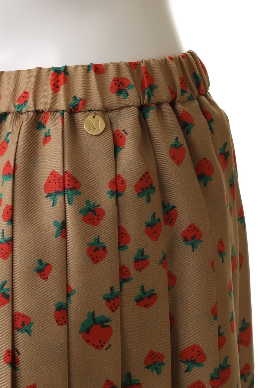 【ミュベール/MUVEIL】のイチゴプリントプリーツスカート 人気、トレンドファッション・服の通販 founy(ファニー) 　ファッション　Fashion　レディースファッション　Fashion for Women　スカート　Skirts　プリーツスカート / 上品フェミニンスタイル　Pleated Skirts　ロングスカート　Long Skirts / Maxi & Midi Skirts　2026年　2026　おすすめ　Recommended / Our Picks　ジャケット　Jacket, Outerwear　セットアップ　Set-Up, Coordinated Outfit　プリント　Print, Printed Pattern　プリーツ　Pleats, Pleated　ベーシック　Basic, Essential　ロング　Long, Long-Length　エレガント 上品　Elegant　夏　Summer　春　Spring　S/S・春夏　SS, Spring/Summer, Warm Season　other-6|ID: prp329100004808645 ipo3291000000035483269