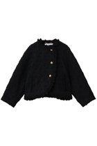 【ミュベール/MUVEIL】のラウンドヘムツイードジャケット ブラック|ID: prp329100004808647 ipo3291000000034897051