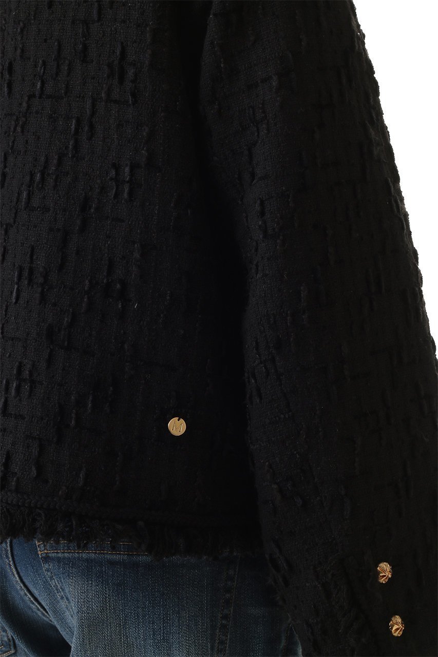 【ミュベール/MUVEIL】のラウンドヘムツイードジャケット 人気、トレンドファッション・服の通販 founy(ファニー) 　ファッション　Fashion　レディースファッション　Fashion for Women　アウター　Coat / Outerwear Collection　レディースジャケット・軽アウター　Jackets　ジャケット　Jacket, Outerwear　スタンド　Stand Collar, Upright Stand　ツイード　Twill, Twill Weave　フリンジ　Fringe, Tassel　ベロア　Velour, Soft Velvet　other-6|ID: prp329100004808647 ipo3291000000036173414