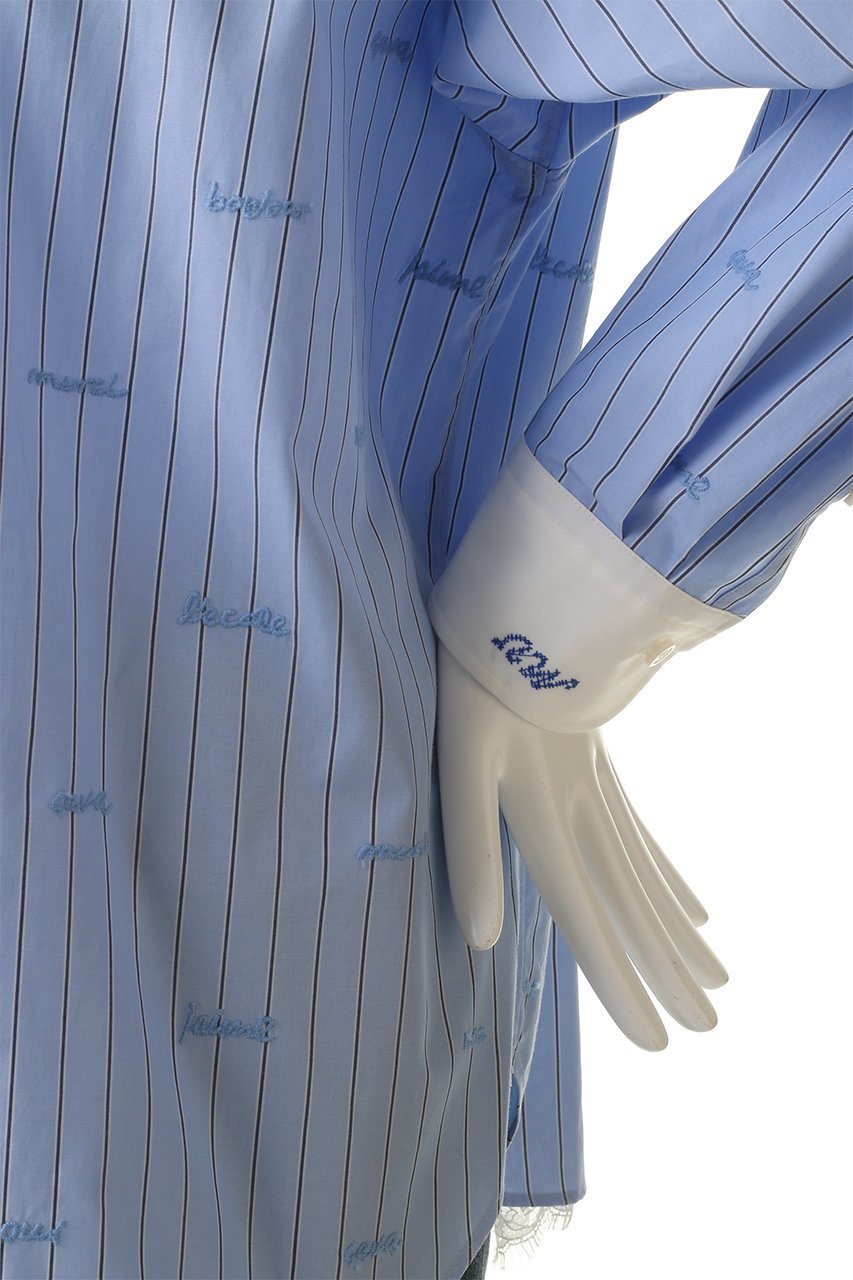 【ミュベール/MUVEIL】のレター刺しゅうシャツブラウス 人気、トレンドファッション・服の通販 founy(ファニー) ファッション Fashion レディースファッション Fashion for Women トップス・カットソー Cut & Sew Tops シャツ・ブラウス・オフィスカジュアル Elegant Blouses & Button-Ups 2026年 2026 おすすめ Recommended / Our Picks カフス Cuff Design クラシカル Classical, Vintage-Inspired ジャケット Jacket, Outerwear スリーブ Sleeve, Long Sleeve / Short Sleeve レース Lace, Lace Fabric ロング Long, Long-Length 夏 Summer 春 Spring S/S・春夏 SS, Spring/Summer, Warm Season other-6|ID: prp329100004808648 ipo3291000000034897066