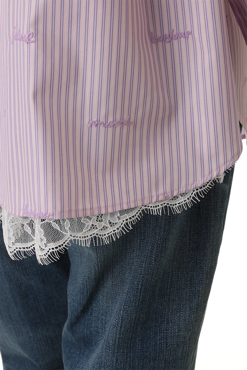 【ミュベール/MUVEIL】のレター刺しゅうシャツブラウス 人気、トレンドファッション・服の通販 founy(ファニー) ファッション Fashion レディースファッション Fashion for Women トップス・カットソー Cut & Sew Tops シャツ・ブラウス・オフィスカジュアル Elegant Blouses & Button-Ups 2026年 2026 おすすめ Recommended / Our Picks カフス Cuff Design クラシカル Classical, Vintage-Inspired ジャケット Jacket, Outerwear スリーブ Sleeve, Long Sleeve / Short Sleeve レース Lace, Lace Fabric ロング Long, Long-Length 夏 Summer 春 Spring S/S・春夏 SS, Spring/Summer, Warm Season other-8|ID: prp329100004808648 ipo3291000000035292682