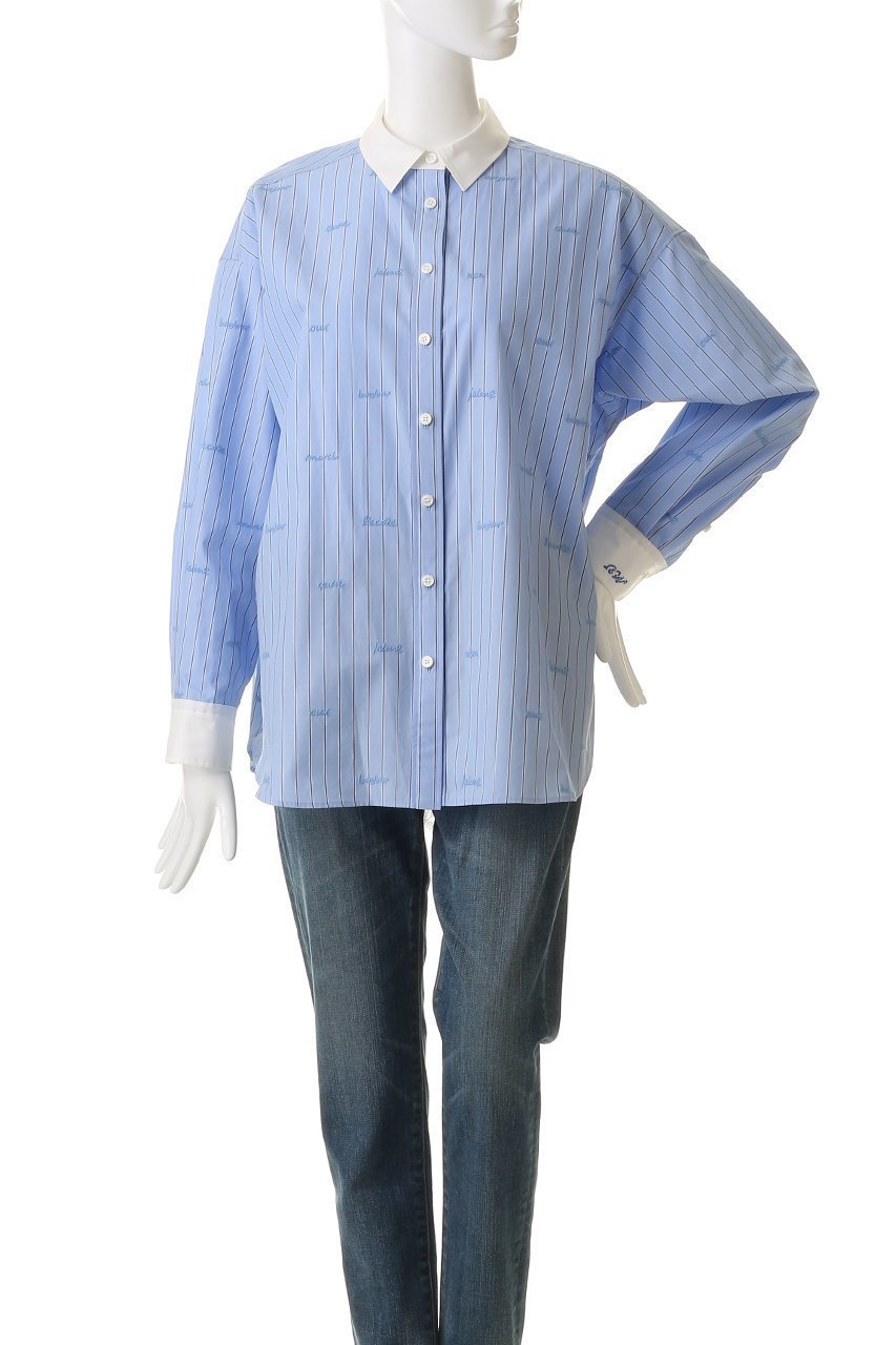 【ミュベール/MUVEIL】のレター刺しゅうシャツブラウス 人気、トレンドファッション・服の通販 founy(ファニー) 　ファッション　Fashion　レディースファッション　Fashion for Women　トップス・カットソー　Cut & Sew Tops　シャツ・ブラウス・オフィスカジュアル　Elegant Blouses & Button-Ups　おすすめ　Recommended / Our Picks　カフス　Cuff Design　クラシカル　Classical, Vintage-Inspired　ジャケット　Jacket, Outerwear　スリーブ　Sleeve, Long Sleeve / Short Sleeve　レース　Lace, Lace Fabric　ロング　Long, Long-Length　other-2|ID: prp329100004808648 ipo3291000000035975736