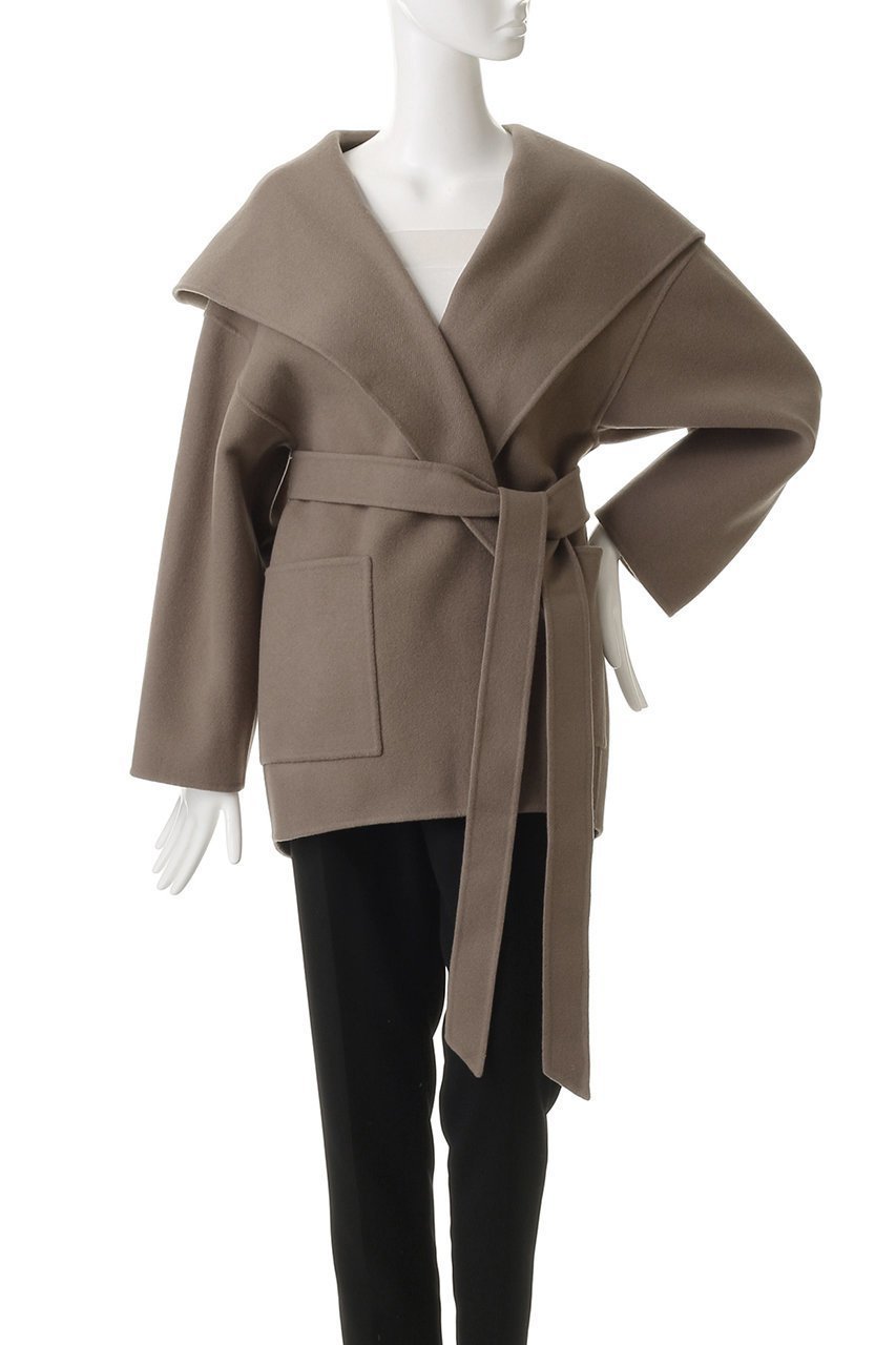 【アンクレイヴ/uncrave】のメルトンリバー フーデットコート 人気、トレンドファッション・服の通販 founy(ファニー) 　ファッション　Fashion　レディースファッション　Fashion for Women　アウター　Coat / Outerwear Collection　コート・ロングコート・ピーコート　Long Coats, Peacoats & More　ショート　Short, Short Length　ミドル　Middle Length, Mid Height　メルトン　Melton, Heavy Wool　エレガント 上品　Elegant　other-2|ID: prp329100004808650 ipo3291000000035681494