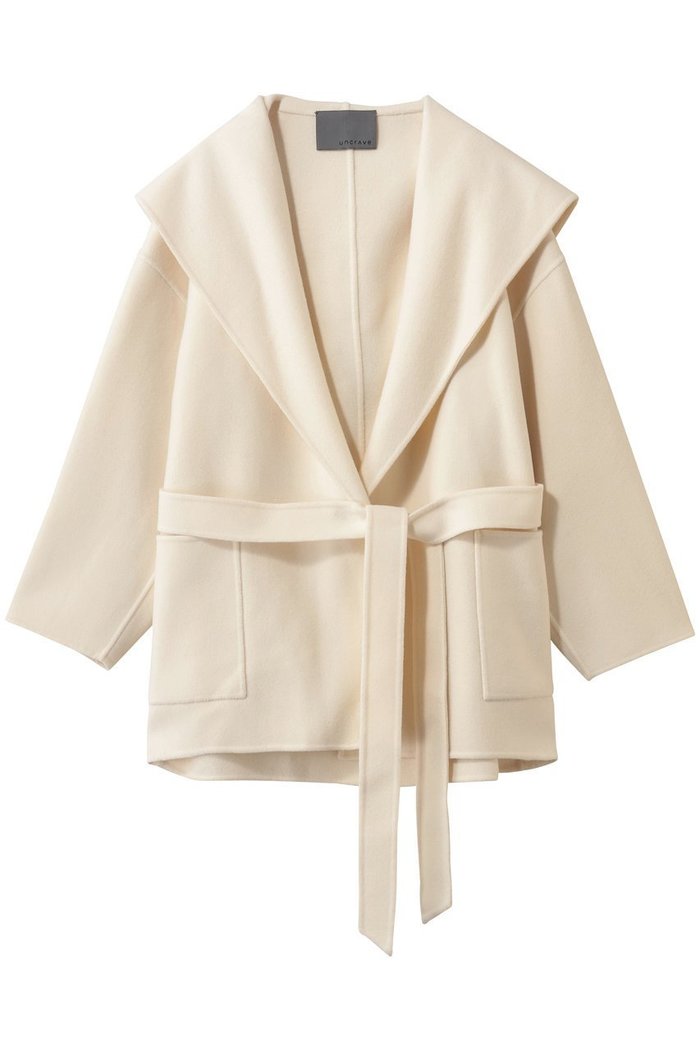 【アンクレイヴ/uncrave】のメルトンリバー フーデットコート インテリア・キッズ・メンズ・レディースファッション・服の通販 founy(ファニー) https://founy.com/ ファッション Fashion レディースファッション Fashion for Women アウター Coat / Outerwear Collection コート・ロングコート・ピーコート Long Coats, Peacoats & More ショート Short, Short Length ミドル Middle Length, Mid Height メルトン Melton, Heavy Wool エレガント 上品 Elegant |ID: prp329100004808650 ipo3291000000035895046